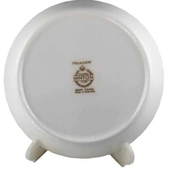 Meadow Minton Bone China Trinket, Coaster, Mint, Candy, Pin Dish Plate England - Picture 5 of 11